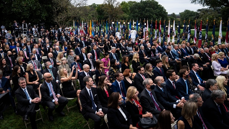 Rose Garden event suspected of virus outbreak alarms D.C. health officials Rose Garden event suspected of virus outbreak alarms D.C. health officials