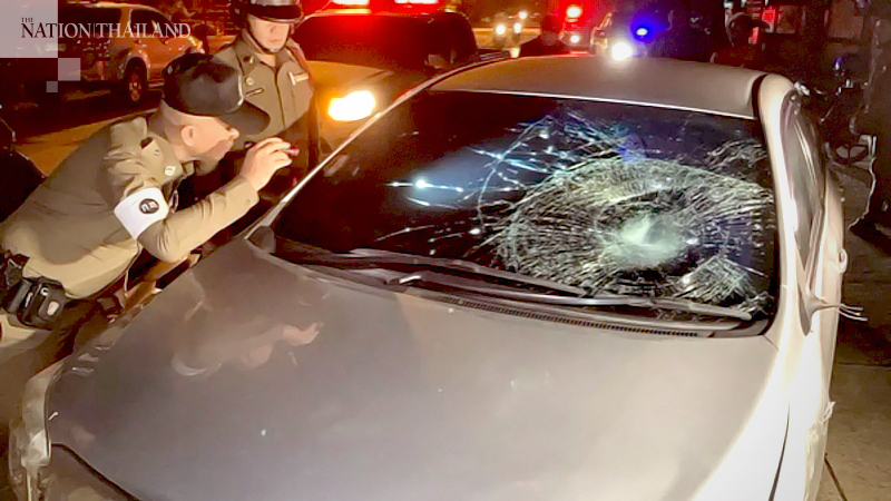 Female motorcyclist killed after being knocked off bridge in car crash Female motorcyclist killed after being knocked off bridge in car crash
