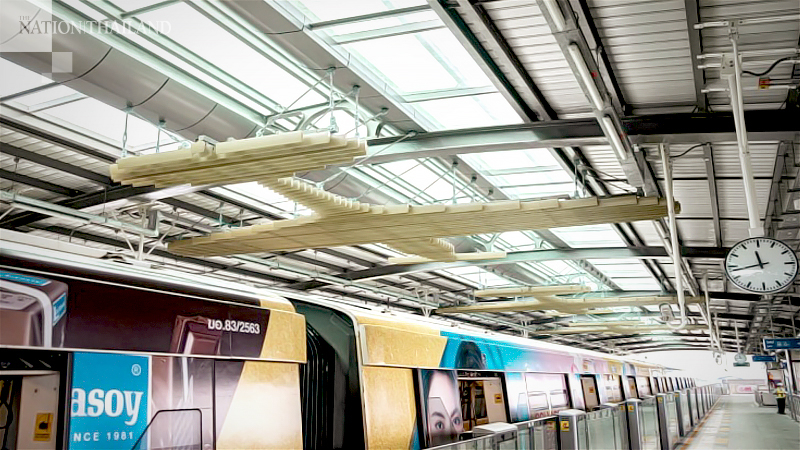 BTS tests Green Line trains at 7 new stations before public opening at year-end BTS tests Green Line trains at 7 new stations before public opening at year-end