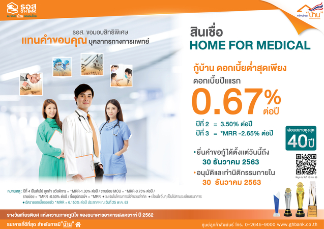 GHB expresses gratitude to medical professionals with special home loans GHB expresses gratitude to medical professionals with special home loans