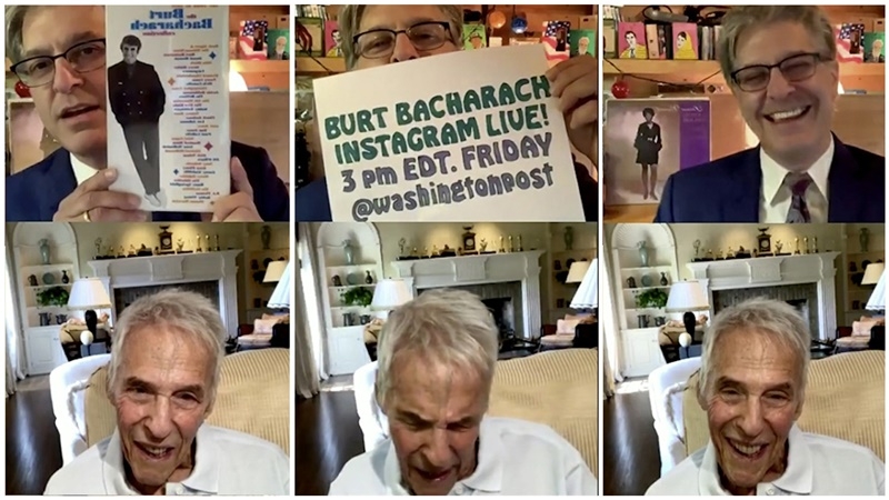 Geoff Edgers and Burt Bachrach on Sept. 18 in Edgers' twice weekly Instagram Live show