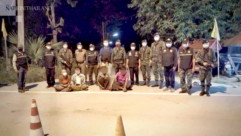 Four Myanmar nationals arrested while trying to sneak into Tak via Moei River Four Myanmar nationals arrested while trying to sneak into Tak via Moei River