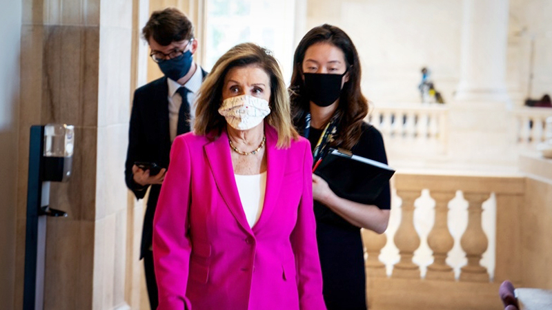 Pelosi punches back on questions about her stimulus bill strategy in contentious television interview Pelosi punches back on questions about her stimulus bill strategy in contentious television interview