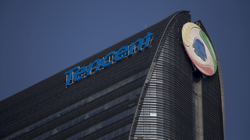 The Tencent Holdings building stands in the Nanshan district of Shenzhen, China. MUST CREDIT: Bloomberg photo by Brent Lewin