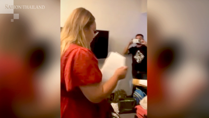Protest leader Panusaya arrested at hotel room Protest leader Panusaya arrested at hotel room