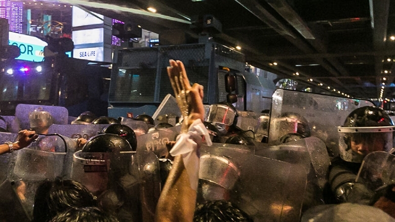 Six pro-democracy activists arrested for defying emergency Six pro-democracy activists arrested for defying emergency