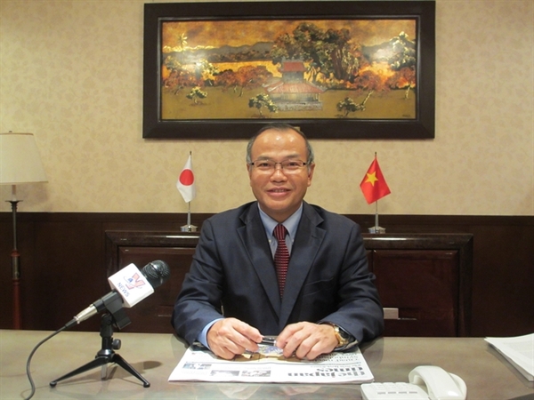 Vietnamese Ambassador to Japan Vũ Hồng Nam speaks to Vietnam News Agency. —VNA/VNS Photo Đào Tùng