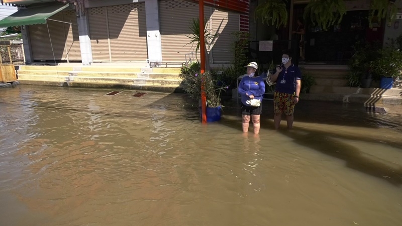 Overflowing Korat dam floods 500 households Overflowing Korat dam floods 500 households