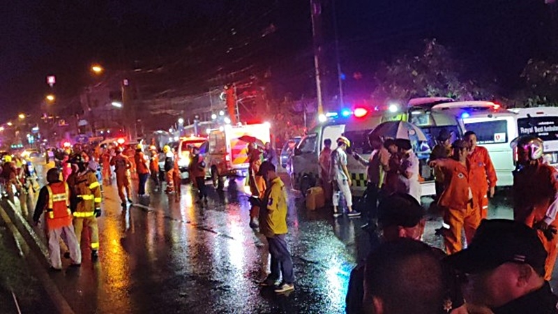 People flee as flames engulf houses, vehicles amid blasts after Nakhon Ratchasima gas-truck crash People flee as flames engulf houses, vehicles amid blasts after Nakhon Ratchasima gas-truck crash