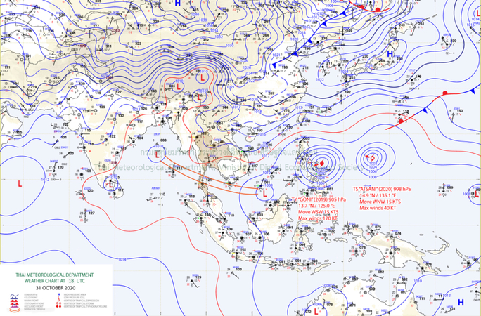 Cooler weather in store for upper Thailand with occasional light rainfall Cooler weather in store for upper Thailand with occasional light rainfall