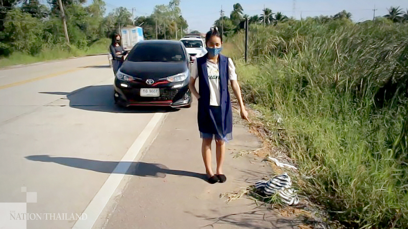 Police hunt for woman who abandoned newborn infant on Udon Thani road Police hunt for woman who abandoned newborn infant on Udon Thani road