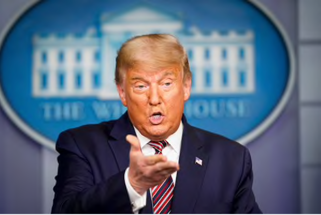 President Donald Trump speaks in the White House briefing room on Nov. 5. MUST CREDIT: Washington Post photo by Jabin Botsford
