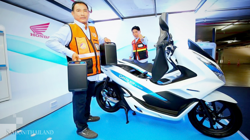 Honda launches ‘clean energy’ motorbike taxi service on Sukhumvit Honda launches ‘clean energy’ motorbike taxi service on Sukhumvit