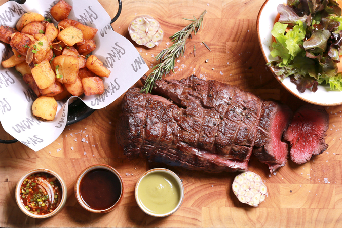 Enjoy perfectly marbled beef from Spain at Uno Mas Enjoy perfectly marbled beef from Spain at Uno Mas