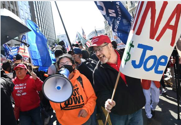 After thousands of Trump supporters rally in D.C., violence erupts when night falls After thousands of Trump supporters rally in D.C., violence erupts when night falls