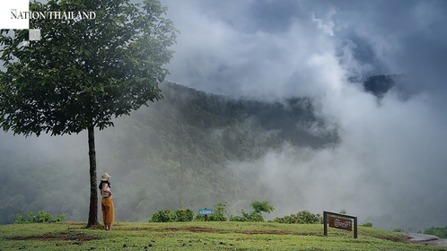 Cool, foggy morning in upper Thailand, isolated heavy rain in South