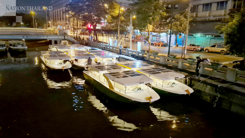 Seven more electric boats set to go on stream in Bangkok canal from Nov 26 Seven more electric boats set to go on stream in Bangkok canal from Nov 26