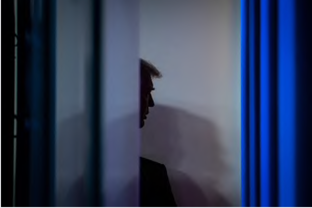 President Trump, seen Friday at the White House, continues to assert without providing evidence, including in multiple lawsuits that have been dismissed around the country, that Joe Biden's election win was gained by widespread fraud and that he, Trump, is in fact the victor. MUST CREDIT: Washington Post photo by Jabin Botsford