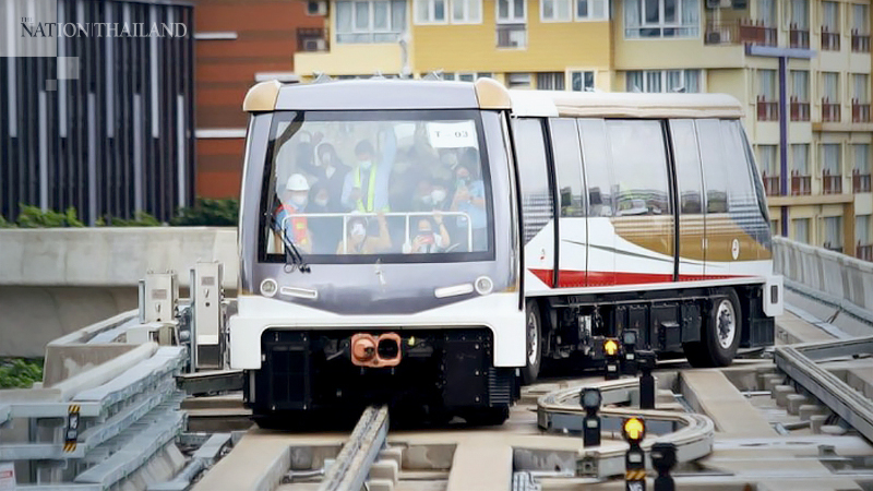 Gold Line monorail to open Dec 16 at Bt15 per trip Gold Line monorail to open Dec 16 at Bt15 per trip