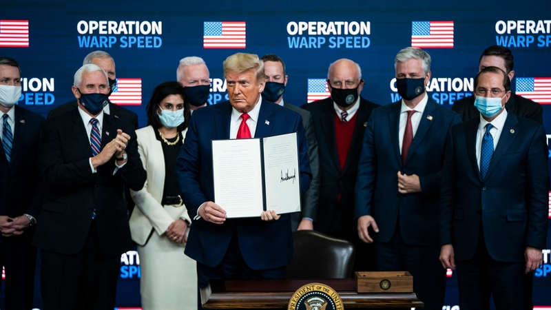 President Trump signs an executive order for 