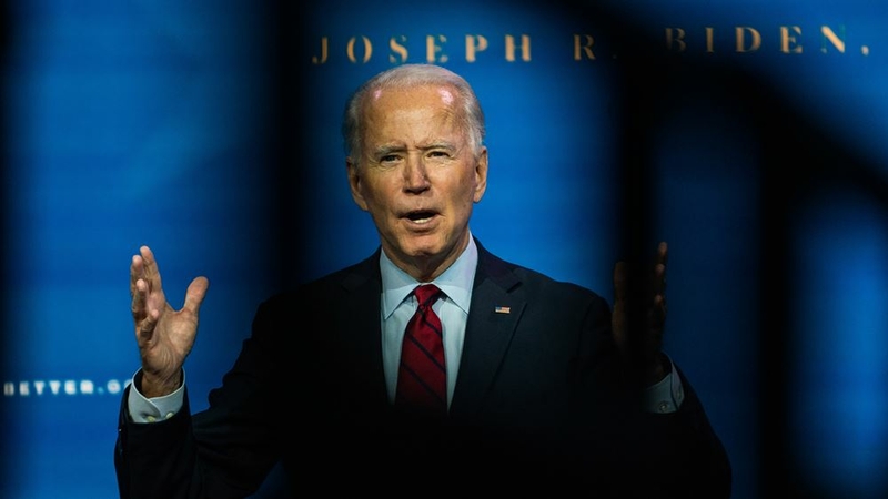 President- elect Joe Biden speaks at a news conference on Tuesday, Dec. 8, 2020. MUST CREDIT: Washington Post photo by Demetrius Freeman