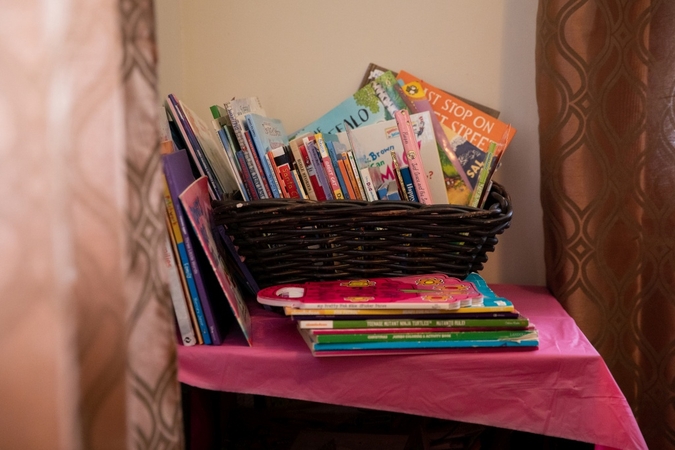 Children's books stacked in a home in Washington D.C. MUST CREDIT: photo for The Washington Post by Amanda Andrade-Rhoades.
Photo by: Amanda Andrade-Rhoades — For The Washington Post
Location: Washington, US