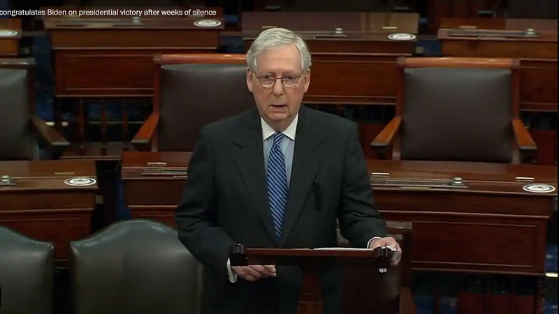 Trump lashes out at McConnell for recognizing Biden's victory Trump lashes out at McConnell for recognizing Biden's victory