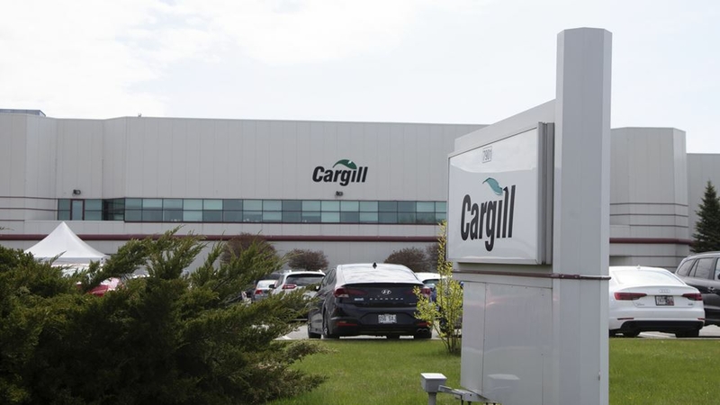 The Cargill Inc. meat plant in Chambly, Quebec, on May 11, 2020. MUST CREDIT: Bloomberg photo by Christinne Muschi.