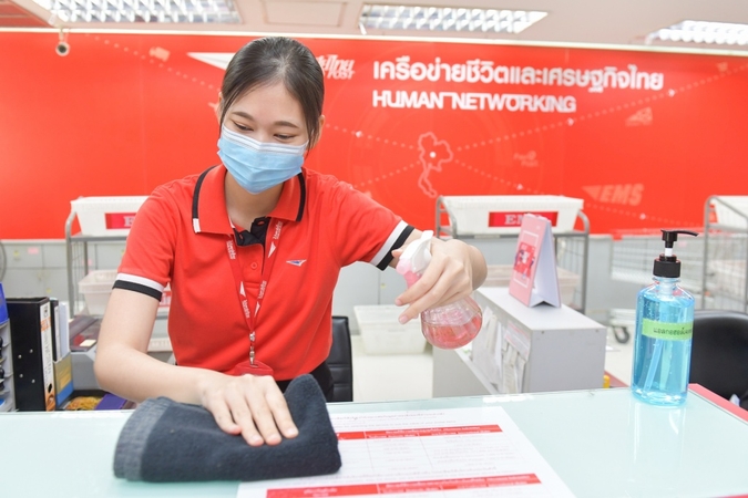 Thailand Post implements strict measures to curb infections Thailand Post implements strict measures to curb infections