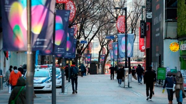 The image shows the street of Myeongdong, one of Seoul's most visited tourist spots, on Dec. 8. (Yonhap)