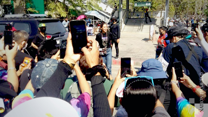 Intira, Arnon and ‘Penguin’ among 8 charged with lese majeste over King’s Regiment protest Intira, Arnon and ‘Penguin’ among 8 charged with lese majeste over King’s Regiment protest