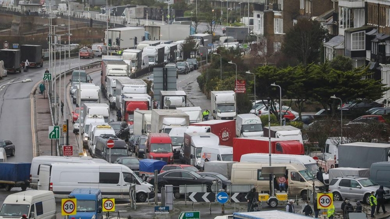 U.K. border reopening hit by backlogs and trucker frustration U.K. border reopening hit by backlogs and trucker frustration