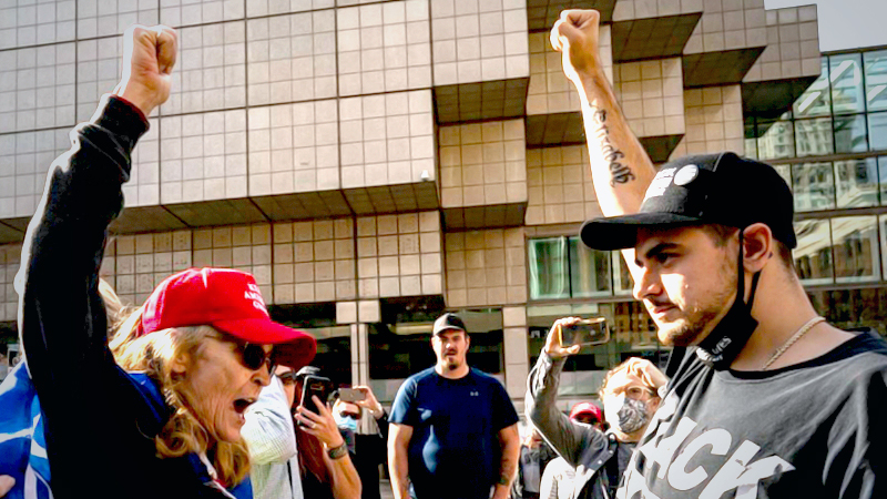 Trump defeat brings no break in division Trump defeat brings no break in division