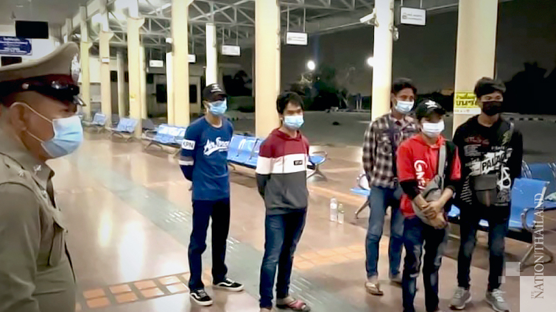 Myanmar workers hoping to return home left stranded in Chonburi Myanmar workers hoping to return home left stranded in Chonburi