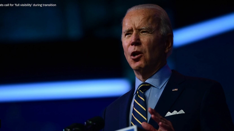 Biden accuses Trump appointees of obstructing transition on national security issues Biden accuses Trump appointees of obstructing transition on national security issues