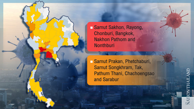 CCSA’s latest colour-coded map has five provinces marked out in red CCSA’s latest colour-coded map has five provinces marked out in red