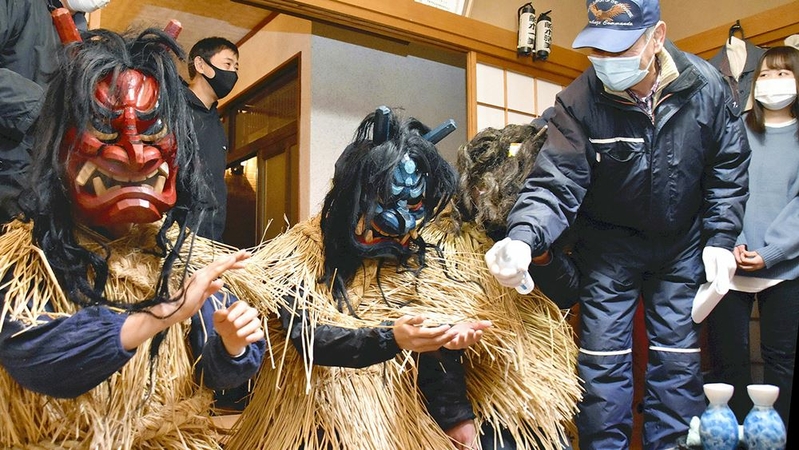 Namahage ogres contribute to virus fight Namahage ogres contribute to virus fight