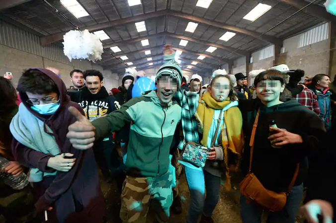Illegal French New Year's Eve party that drew 2,500 ends after 36 hours and a failed attempt to shut it down Illegal French New Year's Eve party that drew 2,500 ends after 36 hours and a failed attempt to shut it down