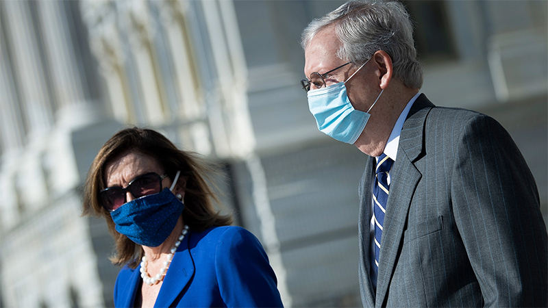 Homes of Pelosi, McConnell are vandalized after Senate fails to pass $2,000 stimulus checks Homes of Pelosi, McConnell are vandalized after Senate fails to pass $2,000 stimulus checks
