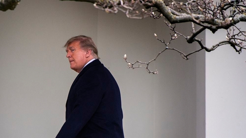 President Donald Trump walks to the Oval Office on Thursday, Dec. 31, 2020. MUST CREDIT: Washington Post photo by Bill O'Leary