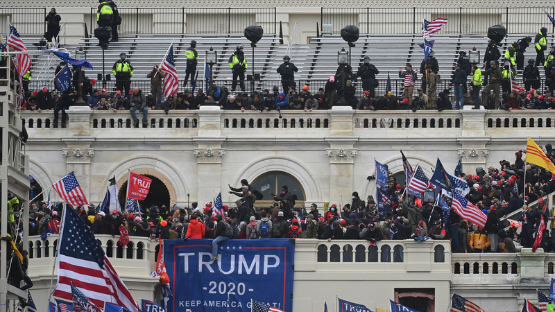 A mob riots at the Capitol on Wednesday, Jan. 6, 2021. MUST CREDIT: Washington Post photo by Matt McClain
Photo by: Matt McClain — The Washington Post