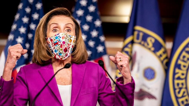 Pelosi says staff hid under a table for hours as rioters vandalized her office: 'A terrible, terrible violation' Pelosi says staff hid under a table for hours as rioters vandalized her office: 'A terrible, terrible violation'