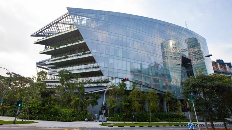 Lucasfilm's facility in Singapore is modeled after the Sandcrawler, a fictional vehicle in the 