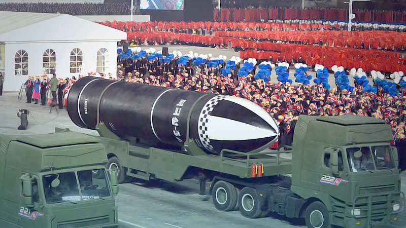 N. Korea displays new submarine-launched ballistic missile during parade N. Korea displays new submarine-launched ballistic missile during parade
