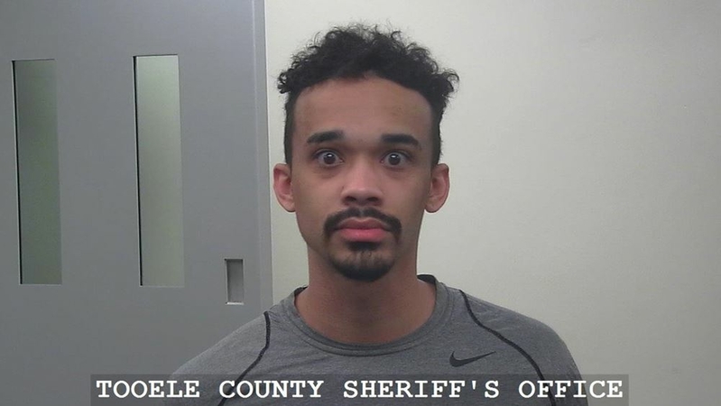 John Earle Sullivan, 26, after his arrest Saturday in Utah on charges of participating in the attack on the U.S. Capitol. MUST CREDIT: TCSO/Tooele County Sheriff's Office.