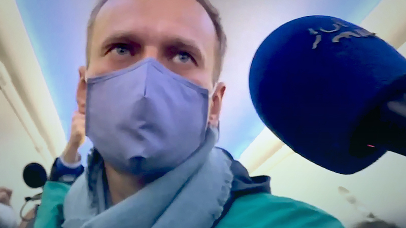 The Post was with Russian opposition leader Alexei Navalny on the plane taking him to Moscow from Berin on Jan. 17, five months after a nearfatal
poisoning. (The Washington Post)