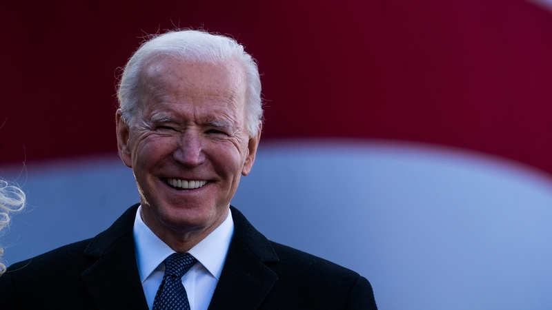 President-elect Joe Biden during a sending-off event in Wilmington, Del., on Jan. 19. MUST CREDIT: Washington Post photo by Demetrius Freeman.