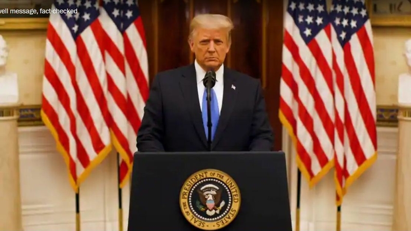Fact-checking Trump's farewell address Fact-checking Trump's farewell address