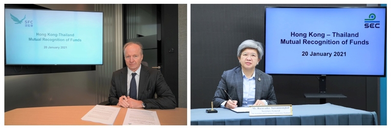 Thai, HK stock markets agree mutual recognition of funds Thai, HK stock markets agree mutual recognition of funds