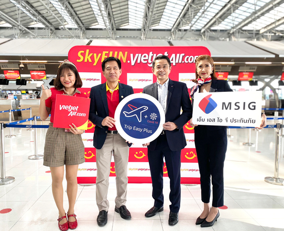 Thai Vietjet ties up with MSIG to provide Covid-19 coverage for domestic fliers Thai Vietjet ties up with MSIG to provide Covid-19 coverage for domestic fliers